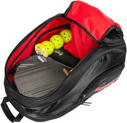 Franklin Deluxe Competition Pro Pickleball Backpack - Black/Red -