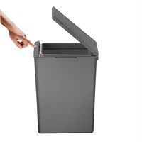 EKO cubo de basura Morandi touch 20 litros gris plástico moderno-3
