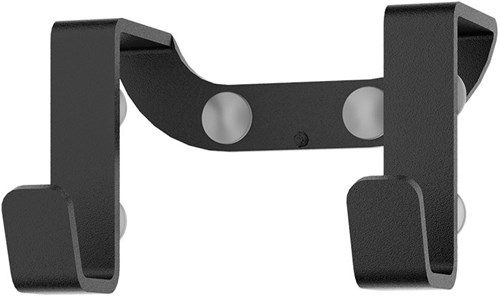 Gancho doble cocina Metaltex Galileo negro mate 6x4cm toallero-3
