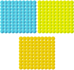 Franklin Indoor X-26 Pickleball (Pack of 100) - Yellow - Pack of 100