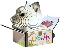 Eugy puzzle 3D - Gatos Mocha - juguete de cartón sostenible