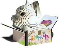 Eugy puzzle 3D - Gatos Mocha - juguete de cartón sostenible-2