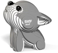 Eugy modelo 3D lobo kit creativo animal salvaje cartón 6+-3