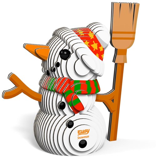 Eugy puzzle 3D muñeco de nieve - kit creativo de cartón DIY-2