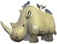 Eugy Puzzle 3D - Rinoceronte - Puzzle de Animales - Juguete Creativo-2