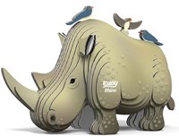 Eugy Puzzle 3D - Rinoceronte - Puzzle de Animales - Juguete Creativo-3