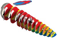 Eugy puzzle 3D loro - set de construcción de cartón - juguete ecológico-3
