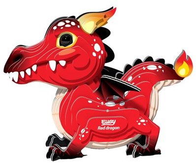 Eugy puzzle 3D - Dragón kit creativo ecológico