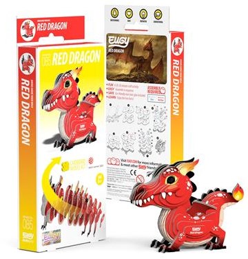 Eugy puzzle 3D - Dragón kit creativo ecológico-2
