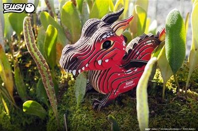 Eugy puzzle 3D - Dragón kit creativo ecológico-3
