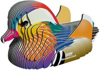 Eugy puzzle 3D Pato Mandarín kit creativo animales cartón niños