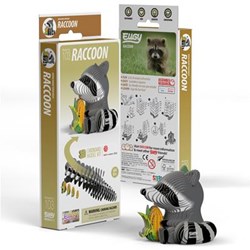 Eugy kit de construcción 3D mapache - diversión creativa para niños