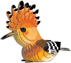 Eugy puzzle 3D pájaro Abubilla - juguete ecológico de cartón