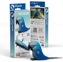 Eugy puzzle 3D Guacamayo de Spix - kit educativo de cartón