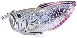 Eugy puzzle 3D - Arowana plateada kit de manualidades de cartón para niños