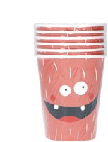 Folat vasos de papel Monster Bash 250ml para fiesta infantil, 6 unidades-3