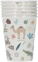 Folat vasos de cartón estampado animales fiesta infantil 6 unidades 250ml-3