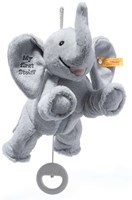 Steiff peluche caja de música elefante Ellie, gris claro - peluche 25 cm