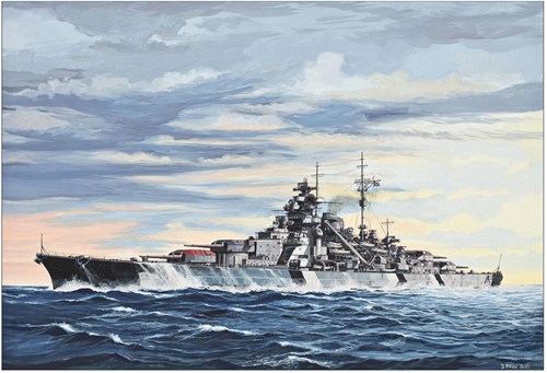 Revell Bismarck maqueta - Acorazado escala 1:700 - set de modelo plástico-2