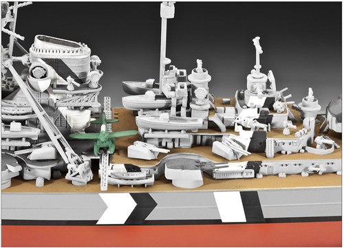 Revell Bismarck maqueta - Acorazado escala 1:700 - set de modelo plástico-3