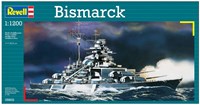 Revell Bismarck barco maqueta 1:1200 set de construcción de plástico