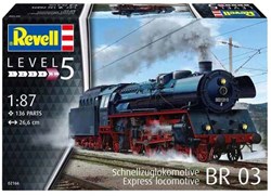 Revell kit de modelismo locomotora de vapor BR03 1:87 - 136 piezas