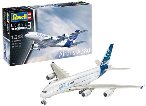Revell kit de modelismo avión Airbus A380 escala 1:288 juguete-3