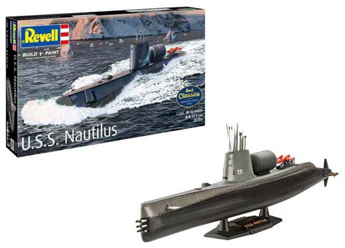 Revell maqueta submarino U.S.S. Nautilus escala 1:305-3