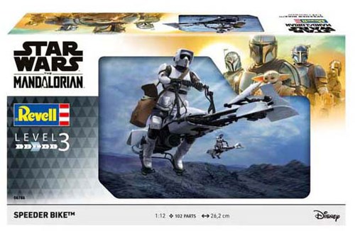 Revell kit de modelismo Star Wars Speeder Bike The Mandalorian 1:12