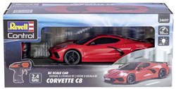 Revell coche RC Corvette C8 1:24 - coche de juguete teledirigido LED
