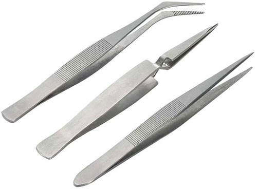 Revell set de pinzas herramienta modelismo - 3 piezas plata multi