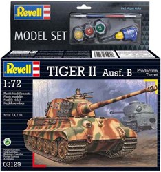 Revell kit de modelismo tanque Tiger II 1:72 con accesorios
