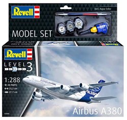 Revell kit de modelismo avión Airbus A380 escala 1:288 48 piezas