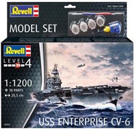 Revell kit de modelismo USS Enterprise CV-6 1:1200 - 38 piezas
