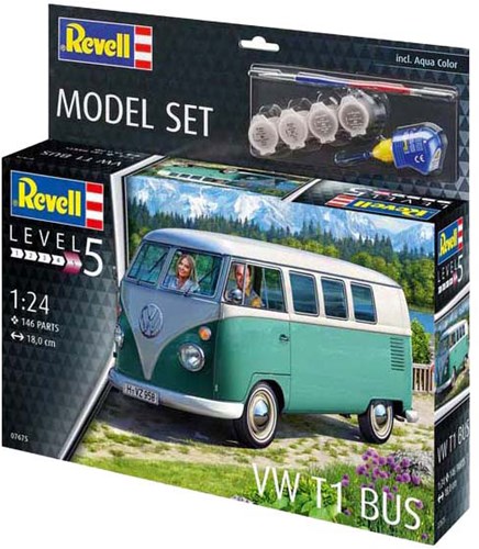 Revell kit de modelismo VW T1 bus 1:24 - 146 piezas maqueta-3
