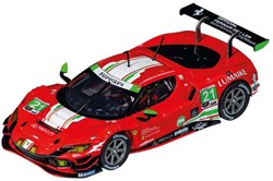 Carrera Ferrari 296 GT3 coche de carreras rojo 1:32 con luces