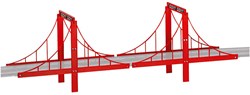 Carrera set de puente para pista - 1:43 - para GO!!!, Digital 143 y Plus