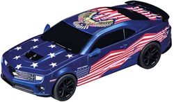 Coche de carreras Carrera Chevrolet Camaro Stars n Stripes 1:43 juguete