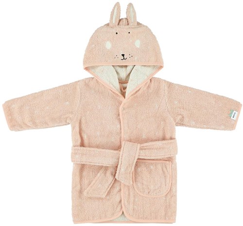 Trixie bata de baño infantil algodón 1-2 años Mrs. Rabbit con capucha