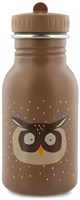 Trixie botella agua acero niños 350ml Mr. Owl antigoteo marrón