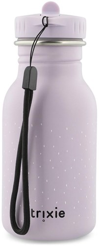 Trixie botella de agua acero niños 350ml Mrs. Mouse antigoteo violeta-3