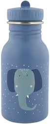 Trixie botella de agua acero niños 350ml Mrs. Elephant azul antigoteo
