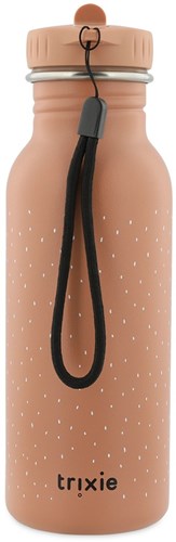Trixie botella de agua 500ml - botella de acero inoxidable para niños - Mrs. Cat - a prueba de fugas - rosa-2