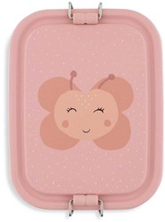 Trixie fiambrera para niños - Mrs. Butterfly - acero inoxidable - mariposa rosa