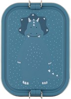 Trixie fiambrera grande - caja de almuerzo de acero inoxidable para niños - Mr. Triceratops - azul - dinosaurio