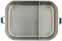 Trixie fiambrera grande - caja de almuerzo de acero inoxidable para niños - Mr. Triceratops - azul - dinosaurio-2