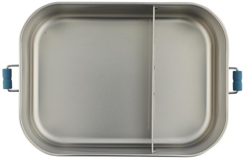Trixie fiambrera grande - caja de almuerzo de acero inoxidable para niños - Mr. Triceratops - azul - dinosaurio-2