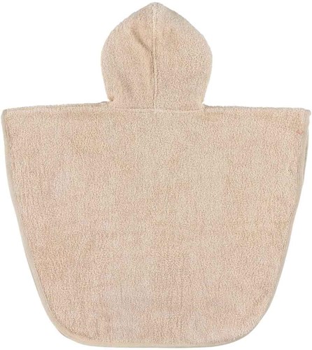 Trixie poncho de baño algodón orgánico - estampado conejo rosa para niños-2
