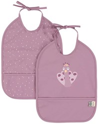 Trixie set de baberos - Lavable 2-pack Mrs. Peacock baberos para bebé