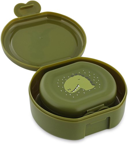 Trixie set de cajas para snacks con clip - Mr. Dino - sin BPA - para escuela y viajes-2